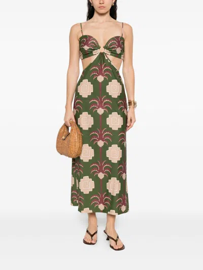 Johanna Ortiz Jungle Geometry Midi Dress
