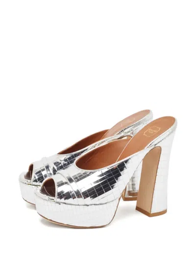 Pre-owned Malone Souliers 2024 100mm Mirror Mules