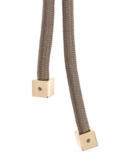 Michael Michael Kors Cord Keychain In Neutral