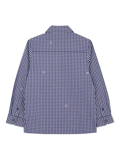 Givenchy Checked Button-up Shirt In Gray