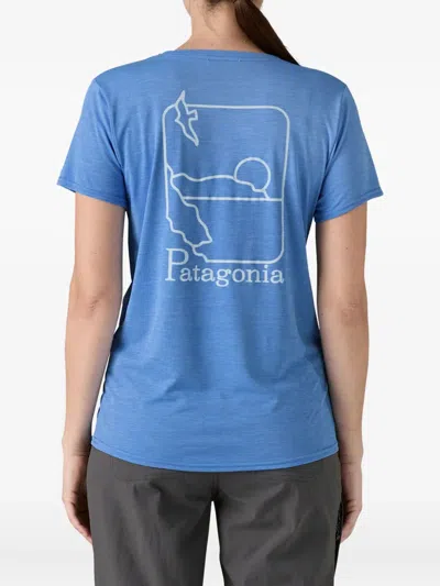 Patagonia Graphic-print T-shirt In Blue