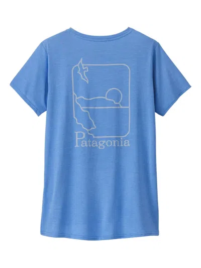 Patagonia Graphic-print T-shirt In Blue