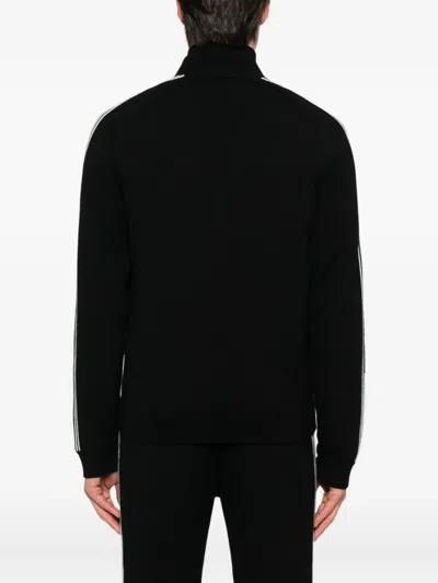 Casablanca Merino Wool Sweatshirt With Logo In Black