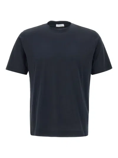 Diktat Side-slit Crew-neck T-shirt In Black