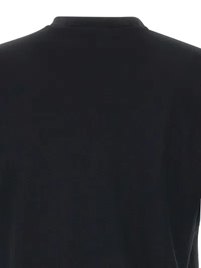 Diktat Side-slit Crew-neck T-shirt In Black