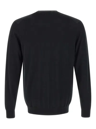 Diktat Crew-neck Cotton Sweater In Black