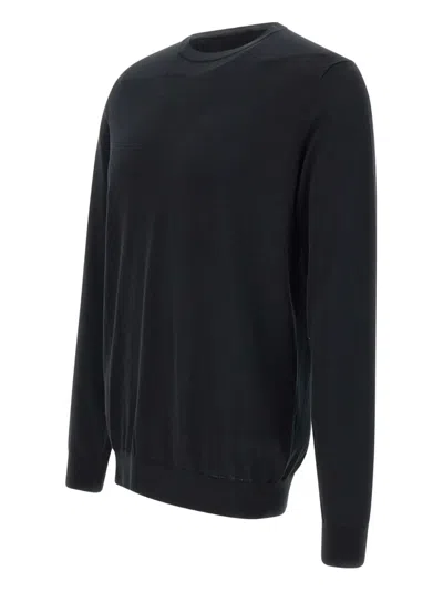 Diktat Crew-neck Cotton Sweater In Black