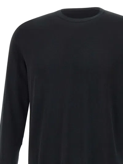 Diktat Crew-neck Cotton Sweater In Black
