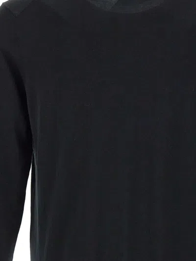 Diktat Crew-neck Cotton Sweater In Black