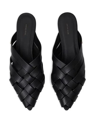 Anine Bing Eve Mules In Black