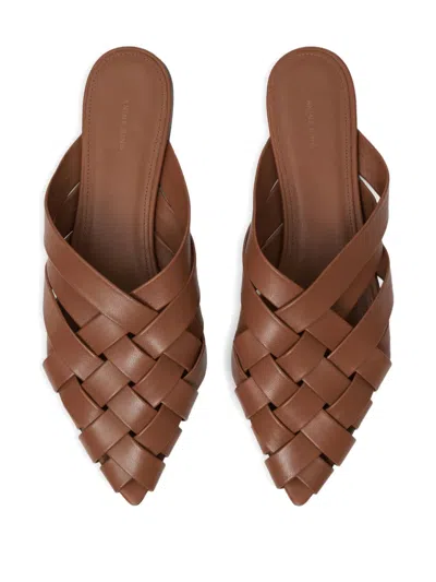 Anine Bing Eve Mules In Brown