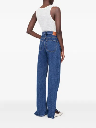 Anine Bing Denim Straight-leg Jeans In Blue