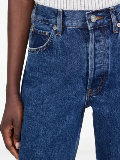 Anine Bing Denim Straight-leg Jeans In Blue