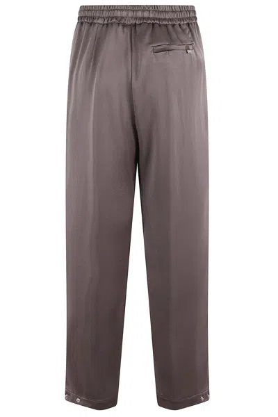 Herno Relaxed Fit Fondant Pants In Gray