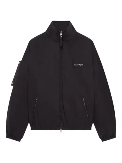 Courrèges Zip-up Bomber Jacket In Black