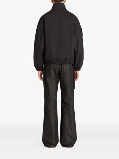 Courrèges Zip-up Bomber Jacket In Black