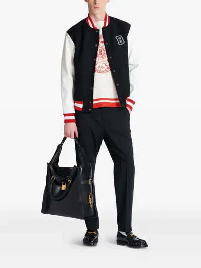 Balmain Varsity Print T-shirt In Multi