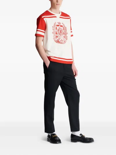 Balmain Varsity Print T-shirt In Multi