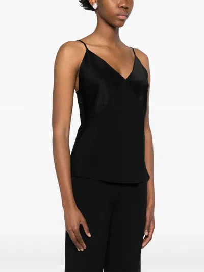 Forte Forte Satin Top In Black