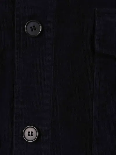 Officine Generale Corduroy Pocket Jacket In Black