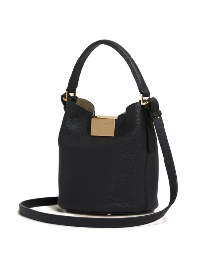 Marni Womens 00n99 Trunkeroo Bucket Leather Shoulder Bag In Black