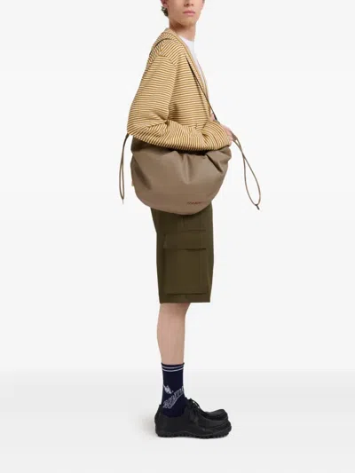 Marni Scrunchie Leather Shoulder Bag