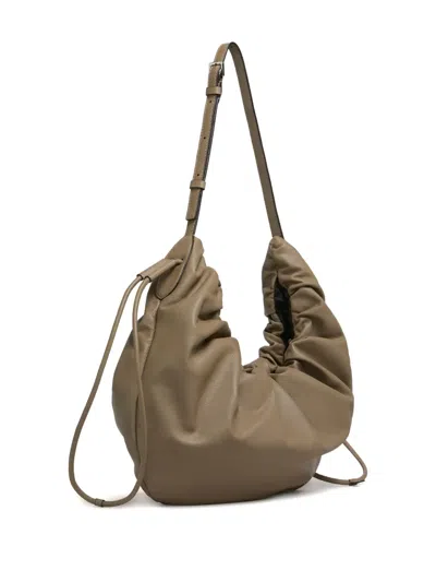 Marni Scrunchie Leather Shoulder Bag