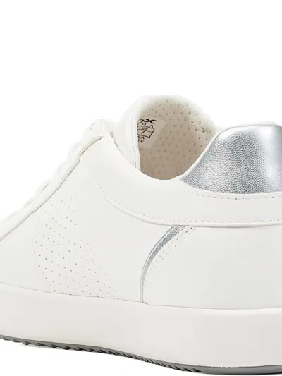 Geox Blomiee Leather Sneakers In White