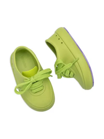 Melissa Free Hug Lace-up Sneakers In Green