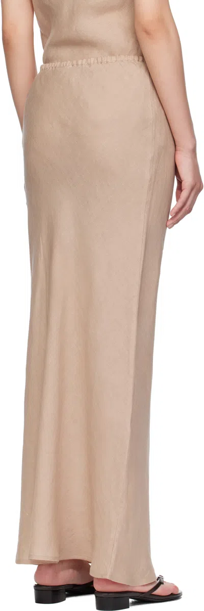 Baserange Beige Dydine Maxi Skirt In Pink