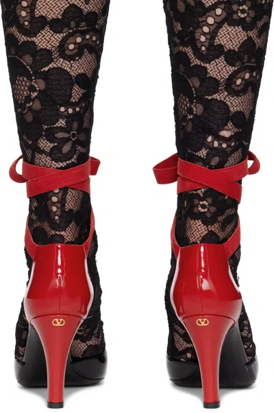 Valentino Garavani Foliefoliage Sandal With Color-block Design And Beaded Accents
