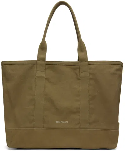 Norse Projects Khaki Stefan Cotton Canvas Tote