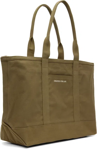 Norse Projects Khaki Stefan Cotton Canvas Tote