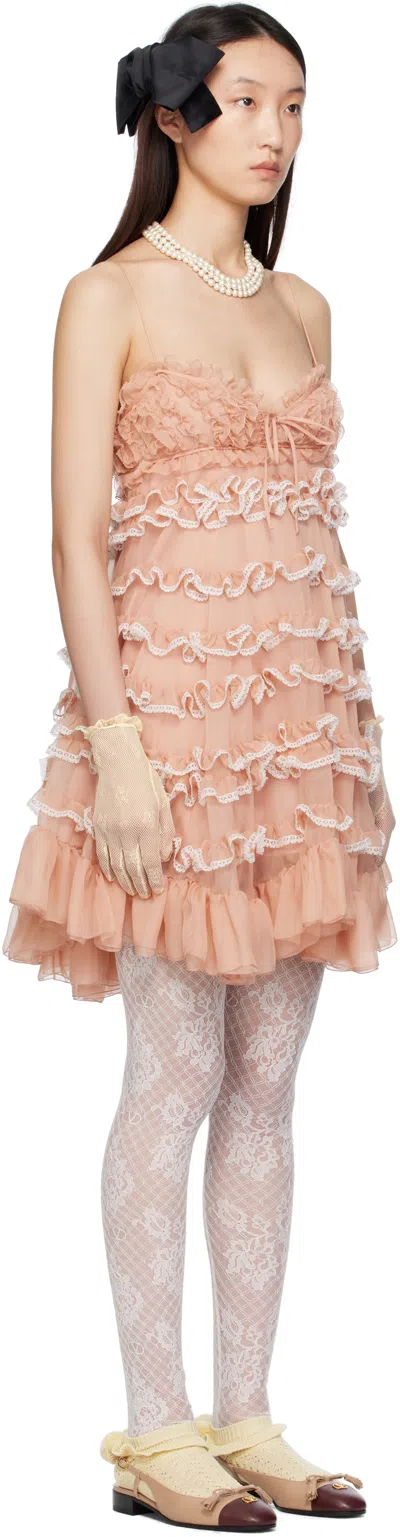 Valentino Pink Chiffon Minidress
