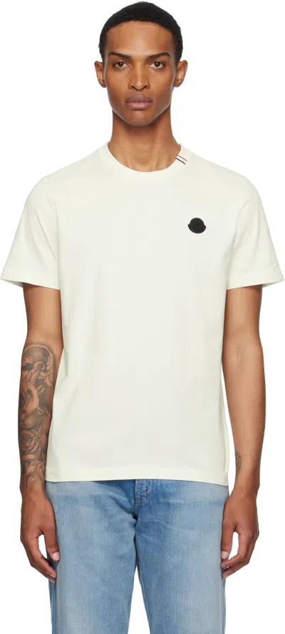 Moncler Cotton Jersey T-shirt With Contrasting Logo Patch