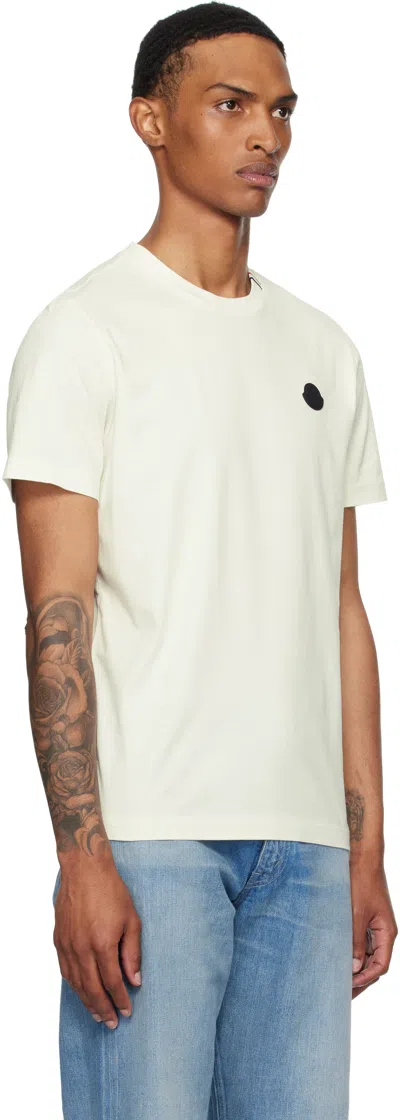 Moncler Cotton Jersey T-shirt With Contrasting Logo Patch