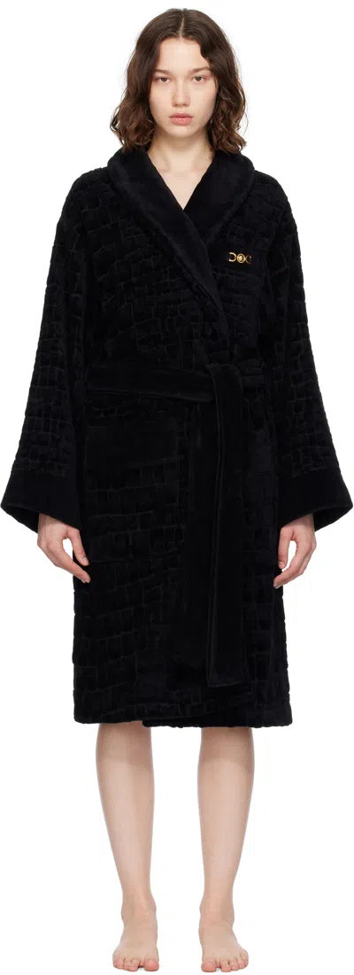 Versace Black Medusa 95 Bathrobe