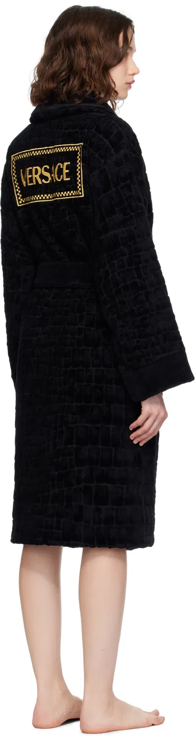 Versace Black Medusa 95 Bathrobe