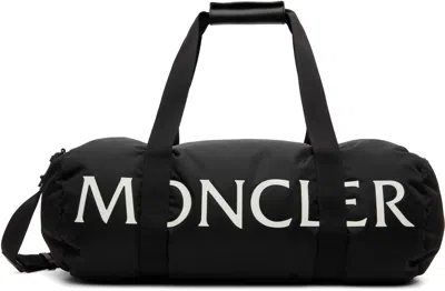 Moncler Black Duddle Gym Weekender Duffle Bag
