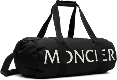 Moncler Black Duddle Gym Weekender Duffle Bag