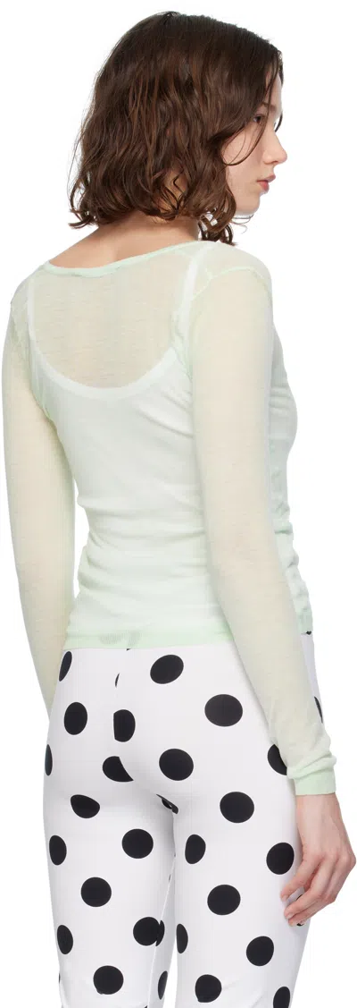 Paloma Wool Green Acme Sweater In White