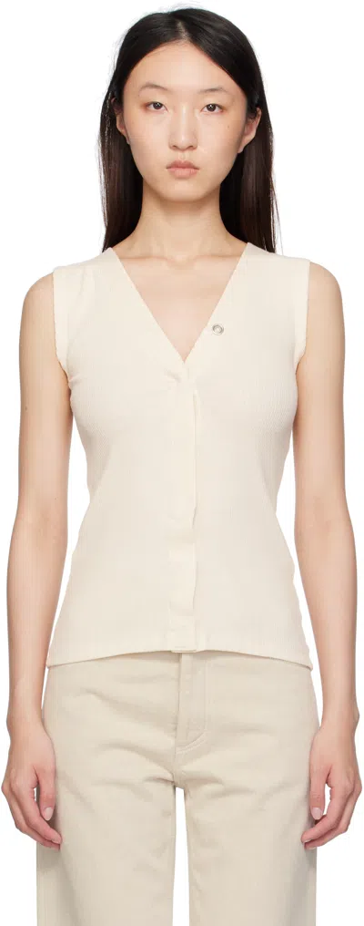Baserange Off-white Tav Snaps Tank Top