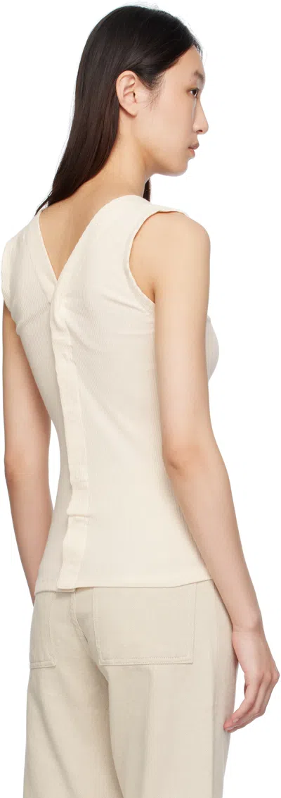 Baserange Off-white Tav Snaps Tank Top