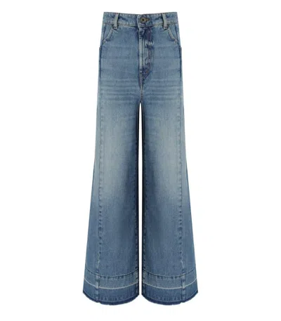 Weekend Max Mara Agenda Light Blue Jeans In Blue