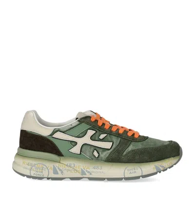 Premiata Mick 7244 Suede And Nylon Sneaker