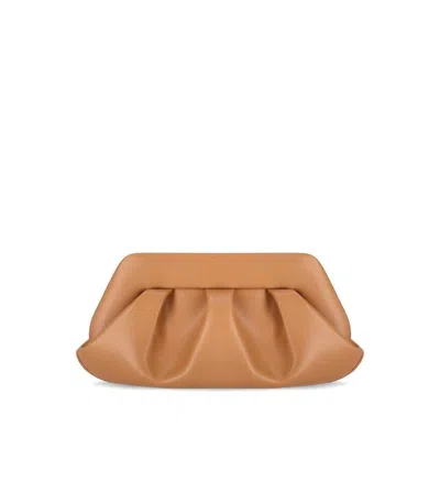 Themoirè Emera Vegan Fabric Macadamia Clutch Bag