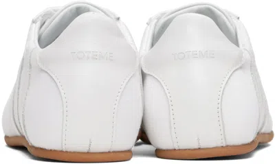 Totême Canvas And Leather Low-top Sneakers