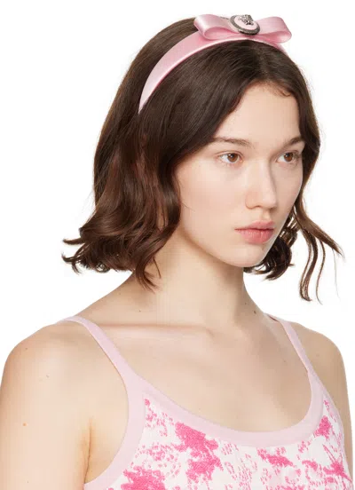 Versace Gianni Ribbon Headband In Multicolor