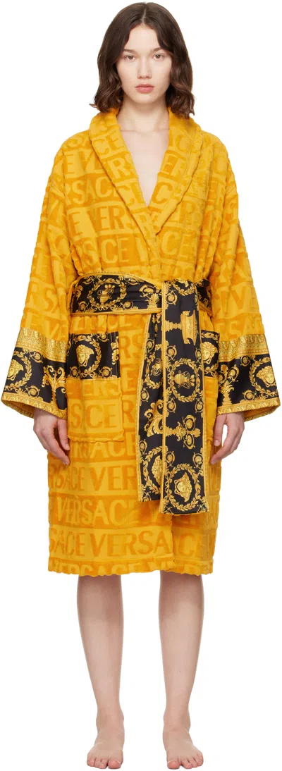 Versace Yellow 'i Heart Baroque' Bathrobe