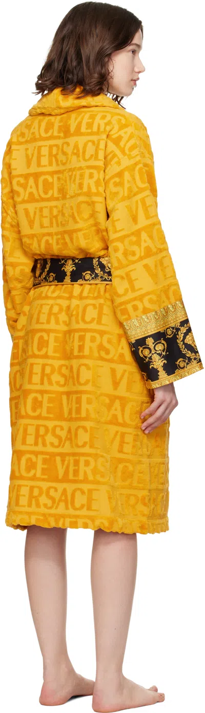 Versace Yellow 'i Heart Baroque' Bathrobe
